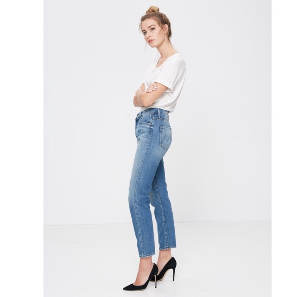 Mother denim the cheeky distressed twice as nice